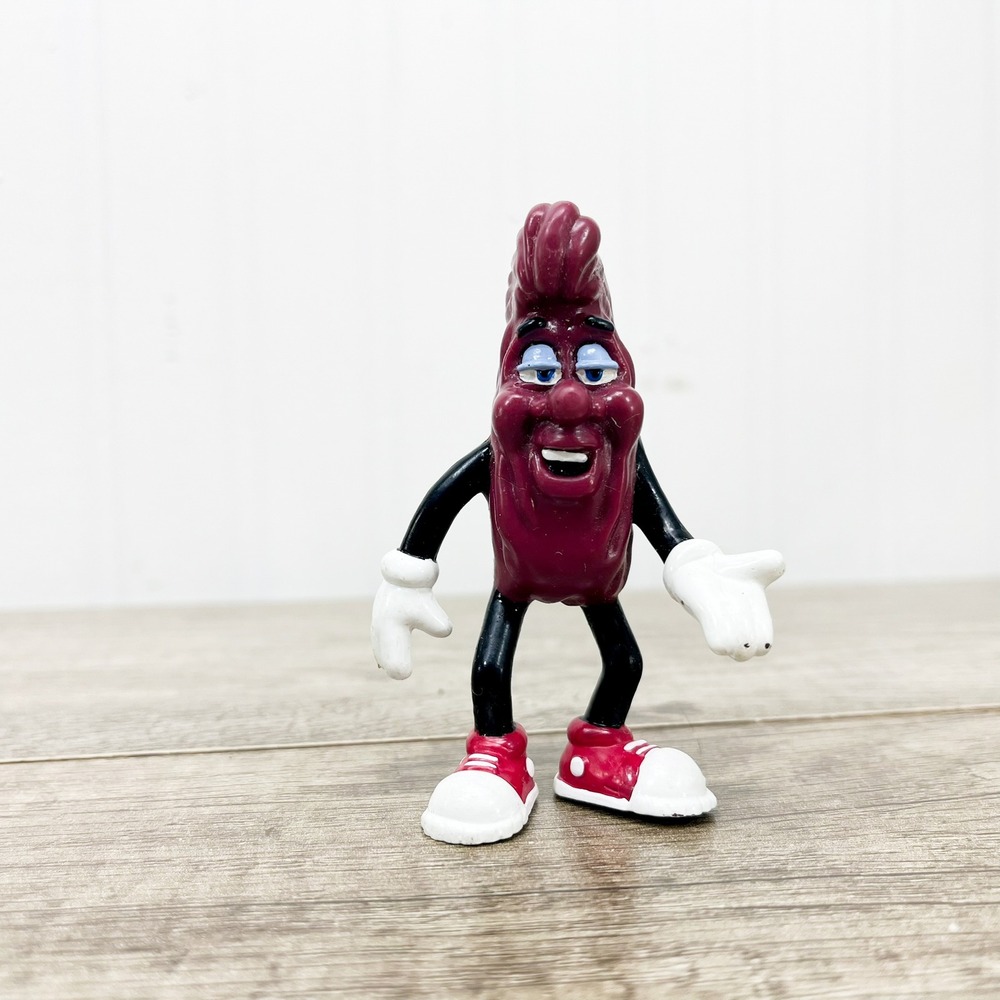 Vintage California Raisins PVC Figure 1980s Collectible Toy Mascot Purple 3 Inch